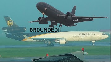 Aan de grond gezet Boeing MD-11 en Douglas DC-10 wereldwijd