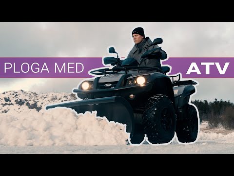 Video: Hur mycket snö kan du plöja med en ATV?