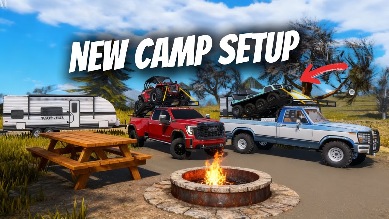 Camping Using The New Racks In APM (Roblox American Plains Mudding)