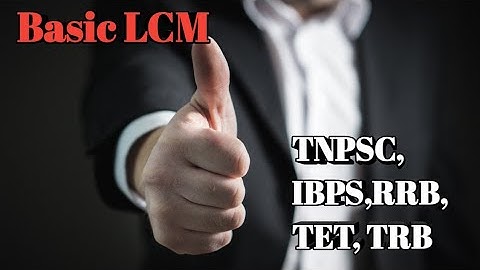 How to find LCM of two numbers in tamil / Basic LCM