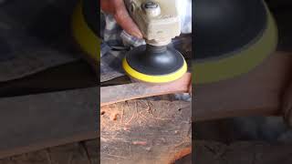 Forging crow bar hammer from a bolt