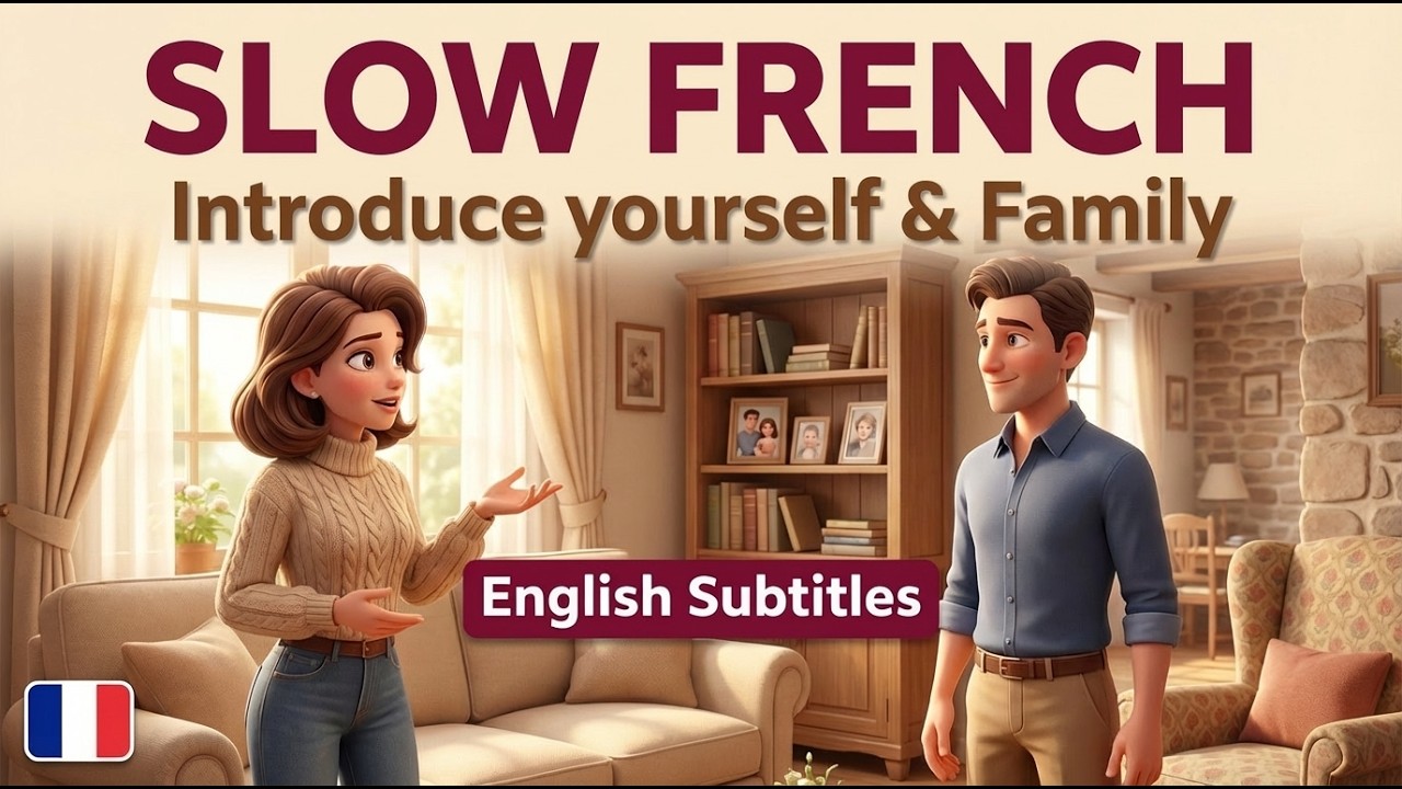 Eng sub) HOW TO SAY Introduce Yourself & Your Family in French | Daily French Dialogues (A1–A3)