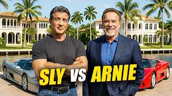 Arnold Schwarzenegger VS Sylvester Stallone: Who's Better? (Net Worth, Cars, Houses)