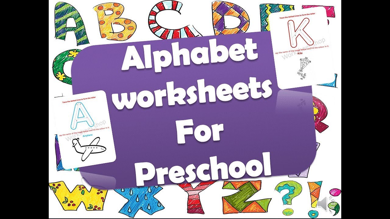 Handwriting practice worksheets for preschoolers, free introduction of