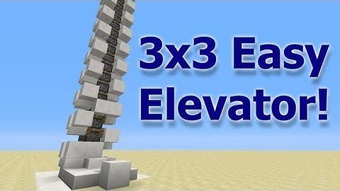 3 x 3 Redstone Piston Elevator - Simple & Easy