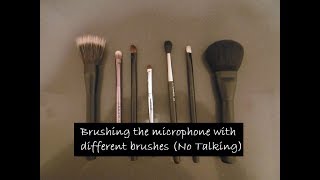 ASMR Brushing the microphone with different brushes (No Talking) screenshot 2