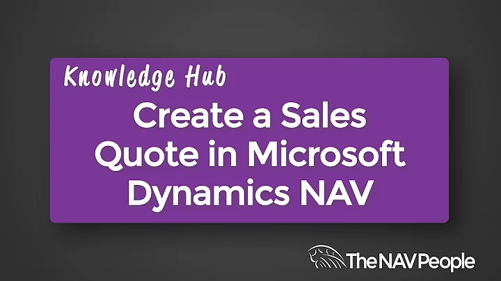 Create a Sales Quote