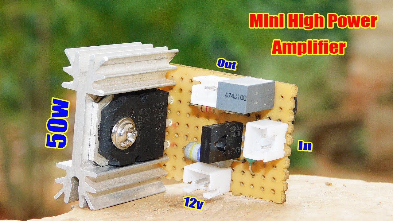 50w Mini Powerful Amplifier Circuit With Transistor C5198 BD139