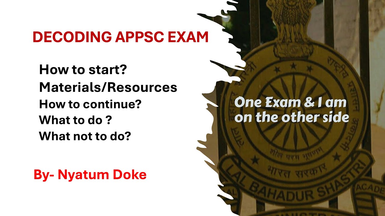 APPSC Orientation: Syllabus/ Pattern/Materials etc