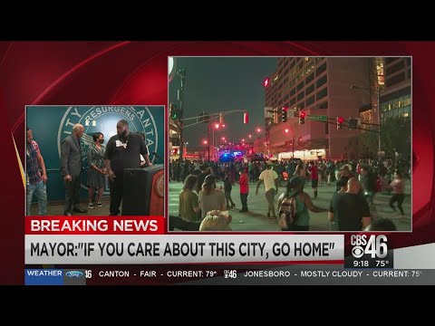 Rapper Killer Mike gives impassioned speech during Atlanta protests