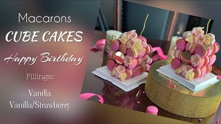 MACARONS CUBE CAKES 🩷CAKE 🩷MACARON 🩷HAPPY BIRTHDAY 🩷МАКАРОН КУБ ТОРТЫ 🩷МАКАРОНС 🩷ТОРТ