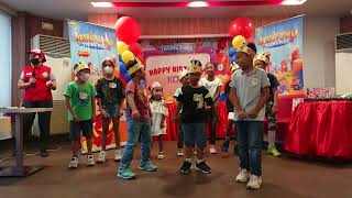 Kids dance during Kobe&#39;s 6th birthday celebration