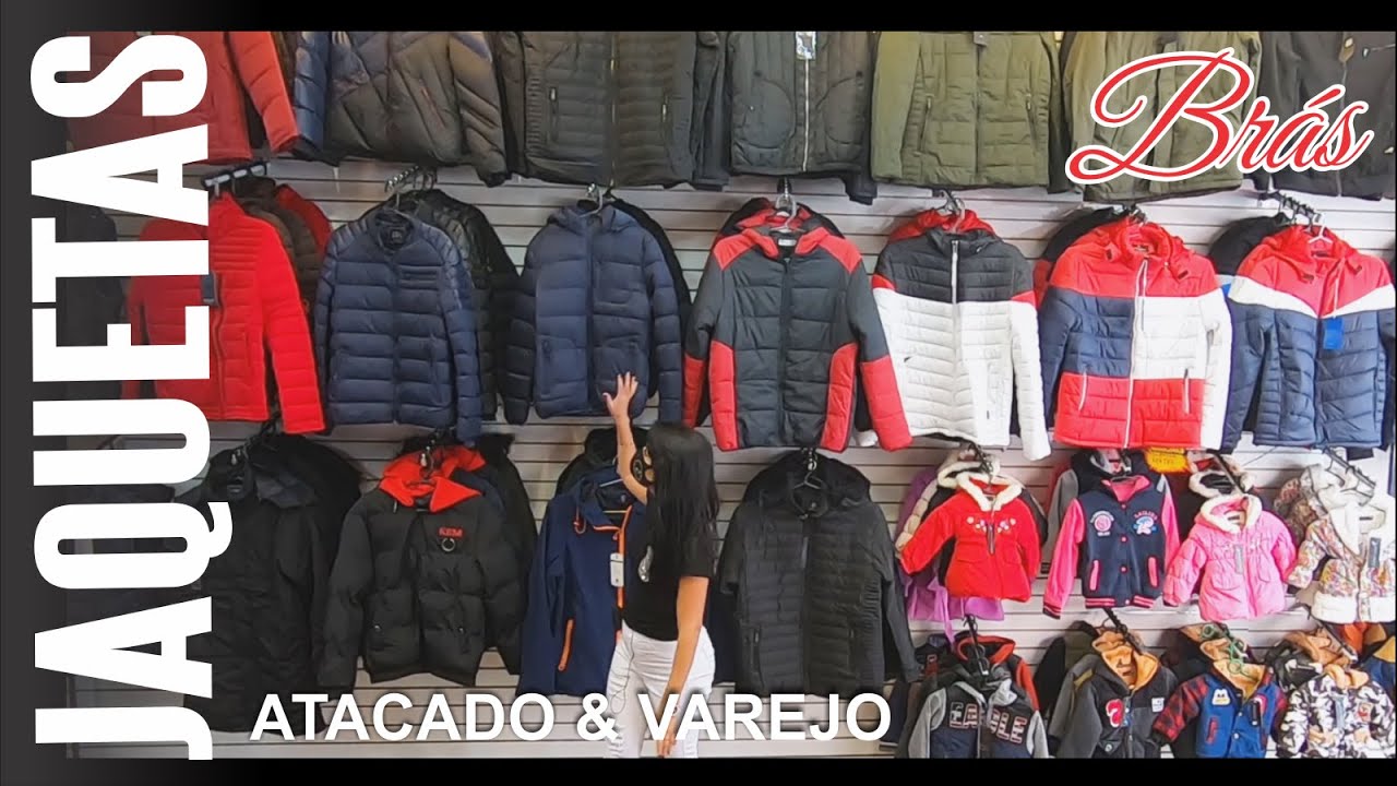 BRÁS JAQUETAS DE 50 REAIS - VENDE UMA PEÇA !!! - BLUSAS DE FRIO INFANTIL E  ADULTO - ATACADO E VAREJO - YouTube