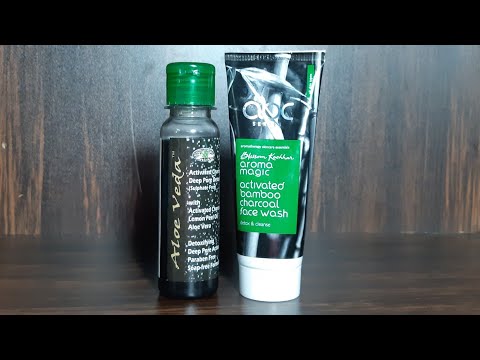 Aroma magic activated charcoal face wash vs Aelo veda activated charcoal face wash review