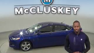 C17346NA Used 2016 Ford Fusion SE AWD Blue Sedan Test Drive, Review, For Sale -