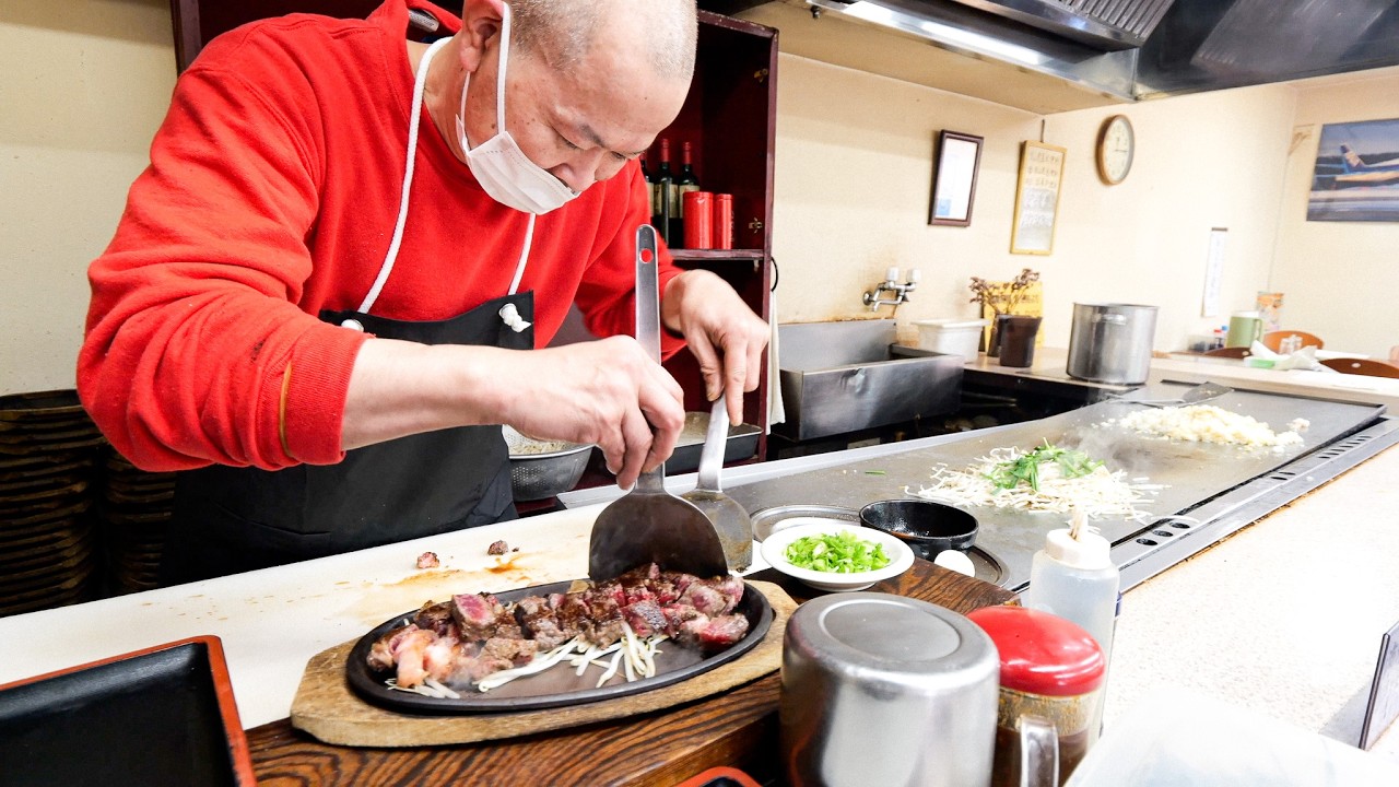 ワンオペ15時間働く!国産牛ステーキと店主が最高すぎるステーキハウス!