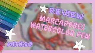 Miniso Watercolor Pen Review + Demo 