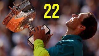 Rafael Nadal  ALL 22 Grand Slam Championship Points (20052022 | The G.O.A.T)