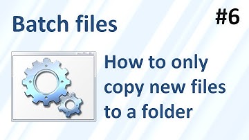 How to only copy NEW files to a folder using a batch file (syncing) - (Batch Files #6)