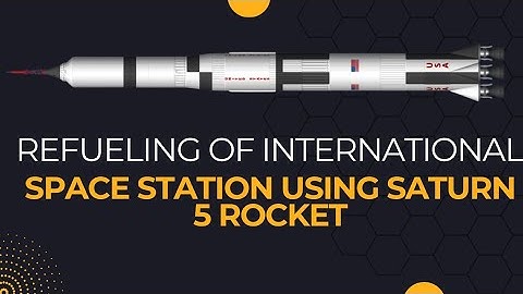 Refueling International space station using saturn 5 Rocket #rocket #spacesimulation #nasa #iss