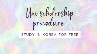 Korean University Scholarship?? | Procedure of scholarship | Study in Korea for free #studyabroad