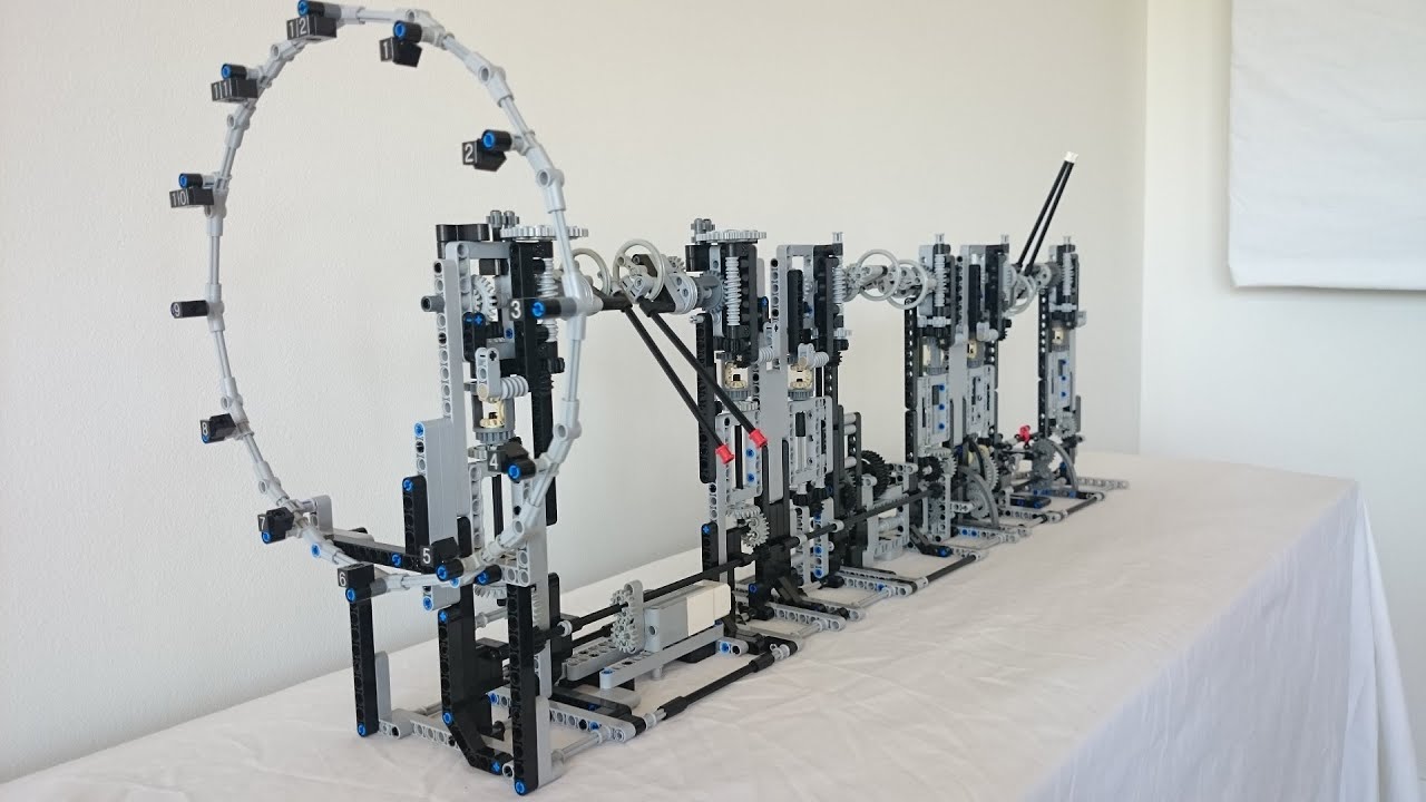 lego anamorphic clock kinetic sculpture youtube report paper example