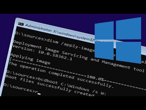 Manually installing Windows