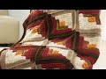 Crochet comfort log cabin throw  easy  the crochet crowd