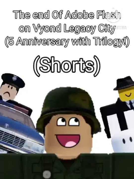 The end Of Adobe Flash on Vyond Legacy City 5 Anniversary with Trilogy. (Warning Loud noise) #shorts