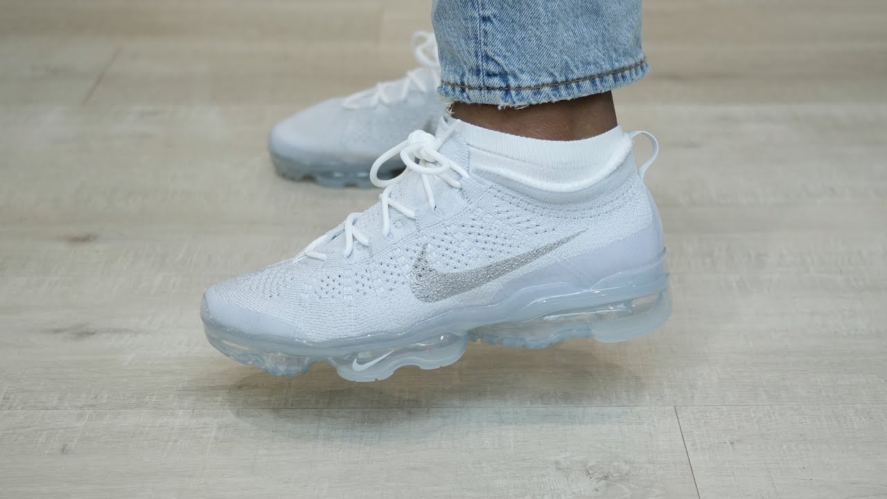 BEST! Nike Air VaporMax Flyknit 'Pure Platinum' DV1678-002 Review On Feet - YouTube