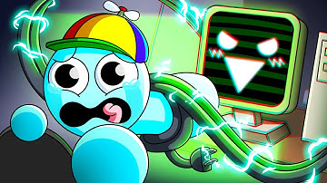 The DARK ORIGIN of MR. FUN COMPUTER... (Cartoon Animation)