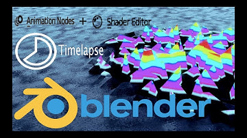 Animation node and shader editor timelapse in Blender 2.8