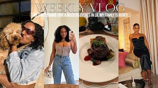 VLOG | MY FIRST INFLUENCER BRAND TRIP, MINI HOME DECOR HAUL + MY FAMLY VISITED ME FOR THE WEEKEND!