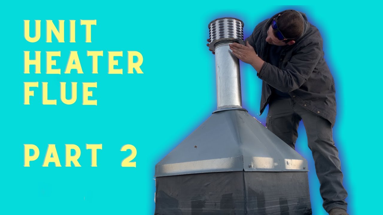 GAS UNIT HEATER FLUE // PART 2, Field Work, Installing Curb in Rubber