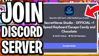 How to Join Discord Server in +1 Speed Keyboard Escape Candy & Chocolate Roblox - Full Guide screenshot 4