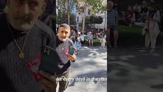 Man threatens to pepper spray while preaching the Gospel. #Jesus#truth#Gospel#christian#Jerusalem