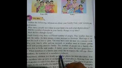 Std 4th Evs1 chapter 18. Changes in the family and neighbourhood ( part 1)