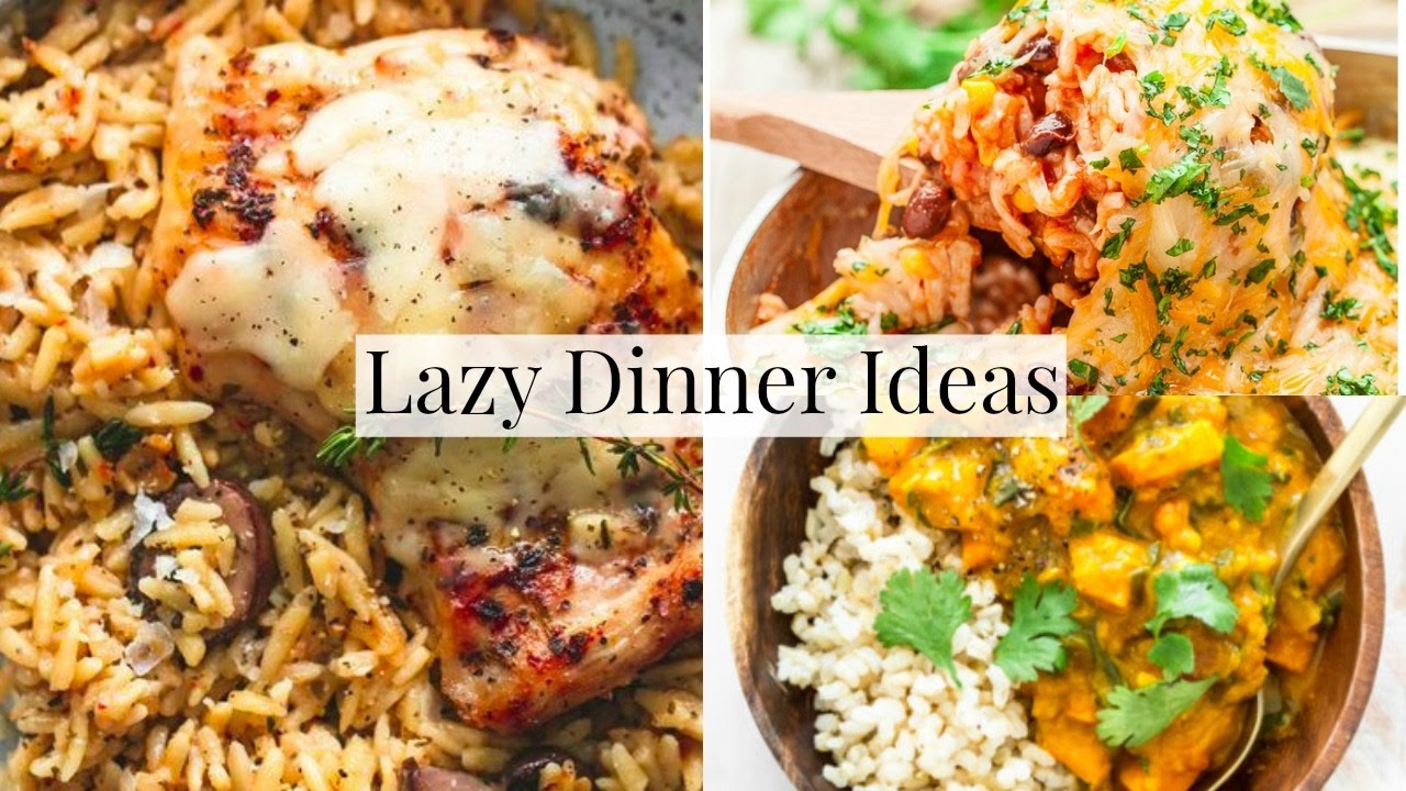 Easy Family Dinner Ideas For LAZY DAYS! - YouTube