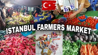 Exploring Istanbul Farmers Market in Turkey ?? 2023 |Prices of food & Groceries | Cost of Living