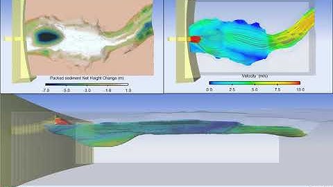 Sediment Scour at a Spillway Plunge Pool | FLOW-3D HYDRO