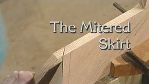 How to Build Stairs The Mitered Skirt