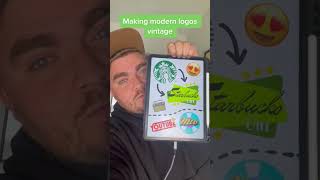Giving logos #vintage redesigns | Compilation #logos #redesign #logodesign #shorts