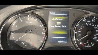 How to fix Key System Error Msg from your Nissan Car