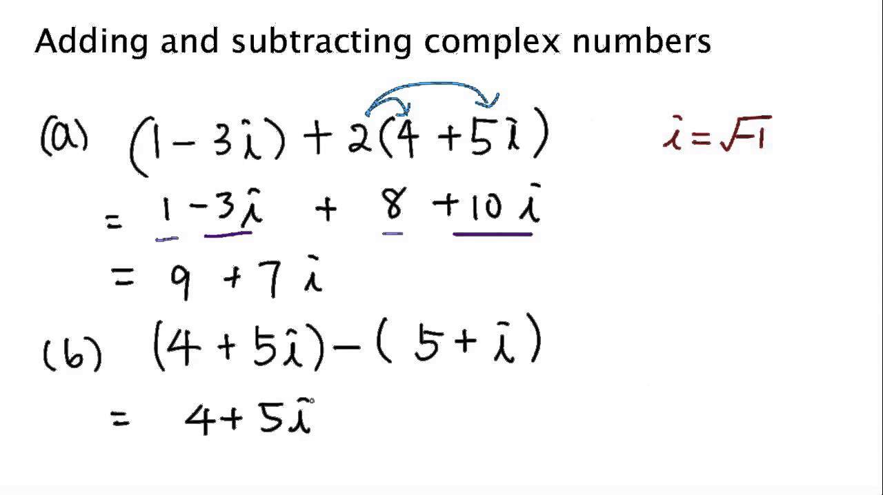 adding-and-subtracting-complex-numbers-youtube