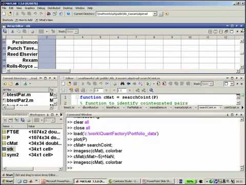 Statistical arbitrage/pairs trading system