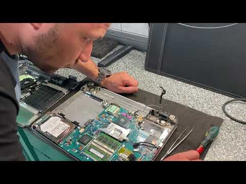 Sony vaio разборка. Замена разъема питания.