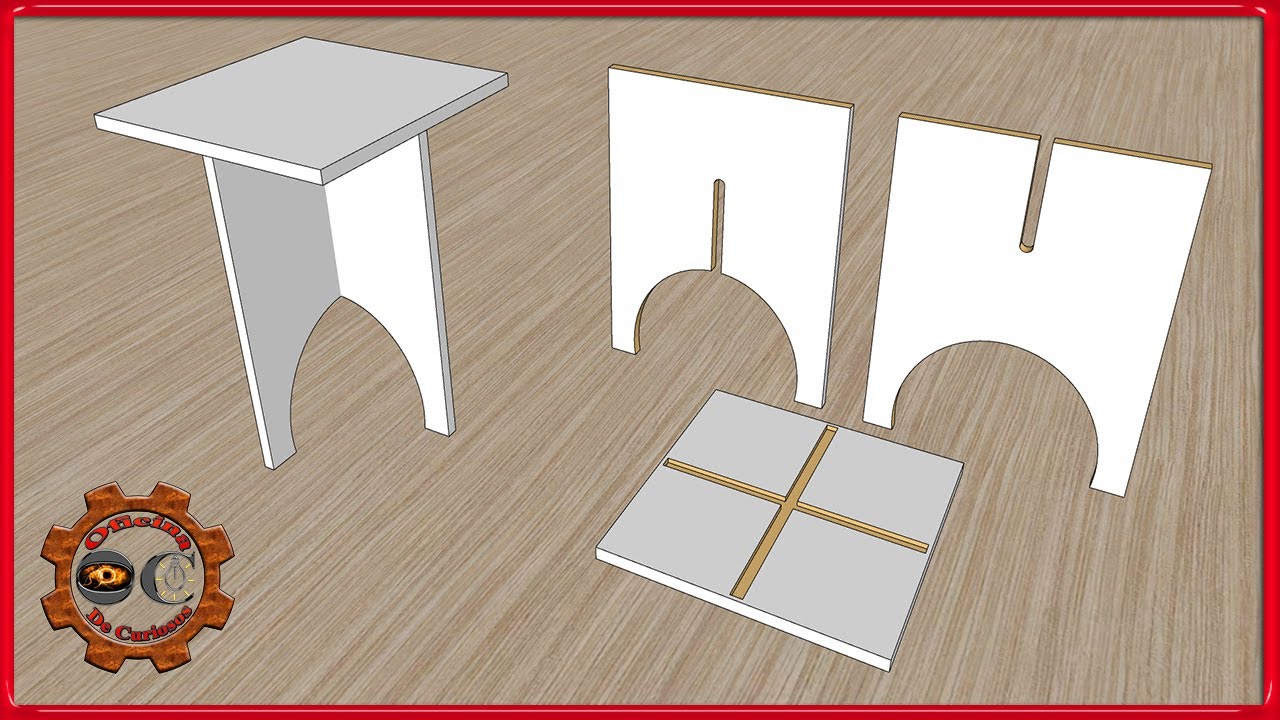 Como fazer um banquinho de madeira com encaixes