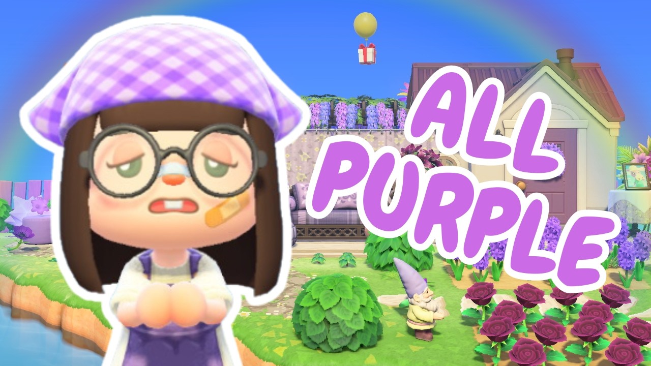 Struggling to build an ALL PURPLE area on my RAINBOW island :(