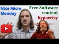 Is it hypocritical to evangelize Free Software on YouTube? - Nice Micro Monday #23