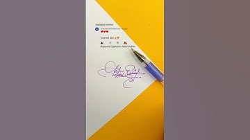 Abdul Rahim Signature Design | How To Sign The Letter A | Calligraphy Art #shorts
